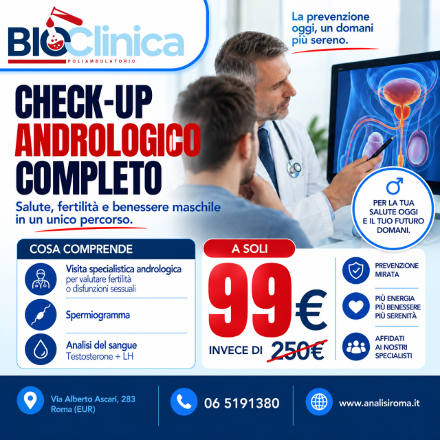 🧬 Check-Up Andrologico COMPLETO a 99€ invece di 250€ ...