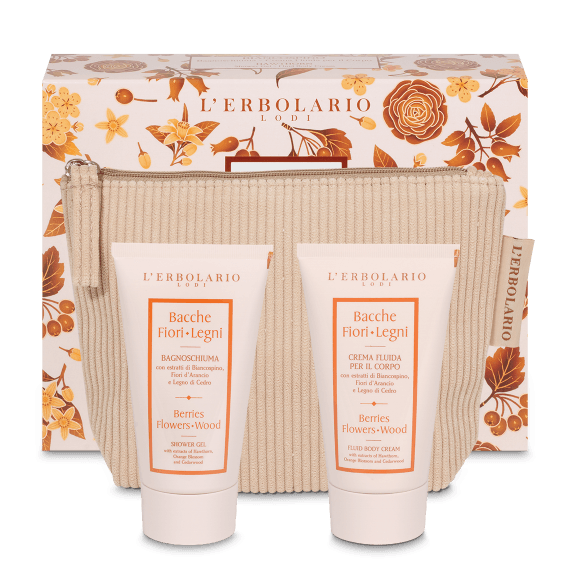 Beauty-Pochette Biancospino Bacche Fiori