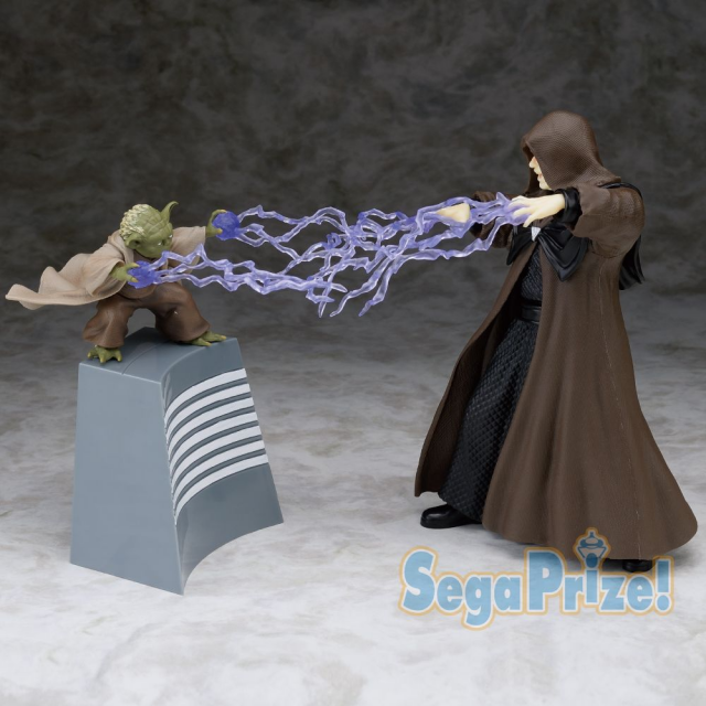 Coppia Yoda e Palpatine scala 1/10