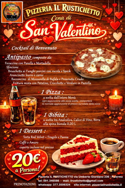 Menù di San Valentino 2026