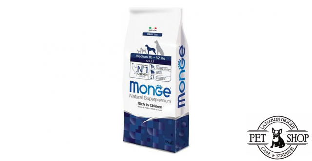 MONGE MEDIUM ADULT POLLO 12 KG