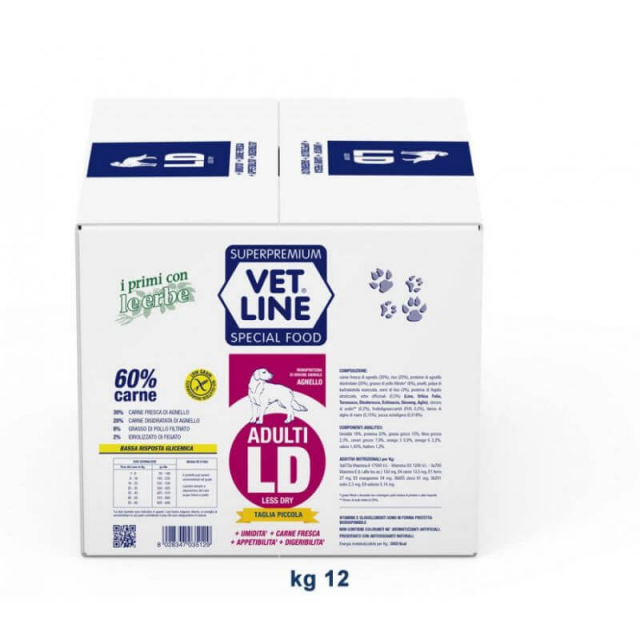 VETLINE ADULTI LD AGNELLO 12 KG