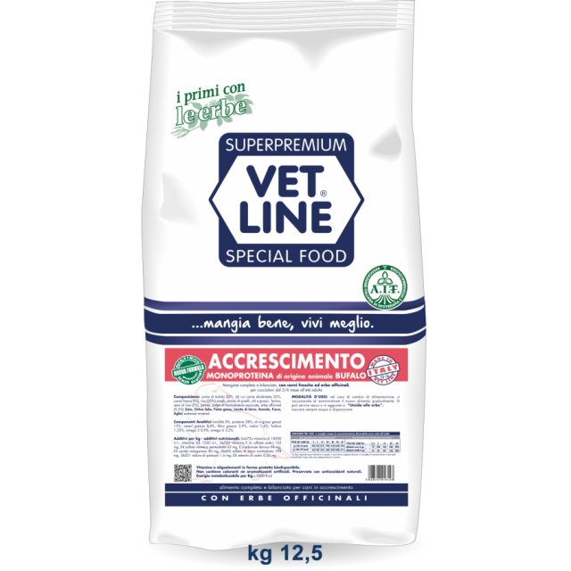 VETLINE ACCRESCIMENTO BUFALO 12,5 KG