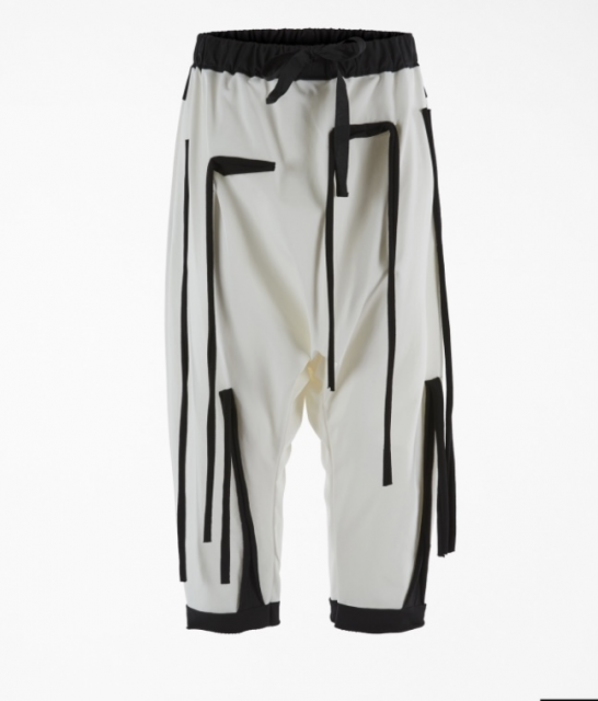 Pantaloni elasticizzati con frange