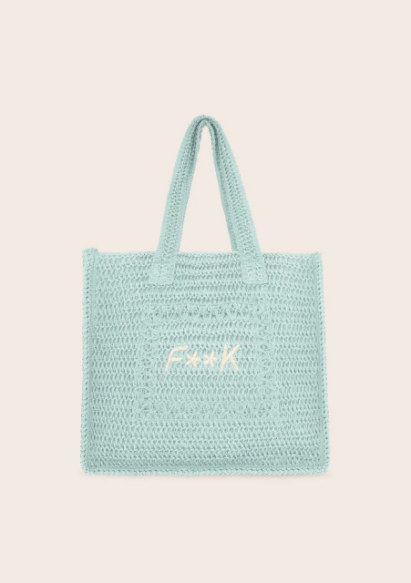 F**K BORSA MARE TOTE BAG VERDE ACQUA