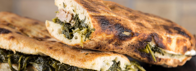 Provola,friarielli,funghi e prochetta