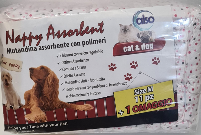 Mutandina assorbente con polimeri mis.S