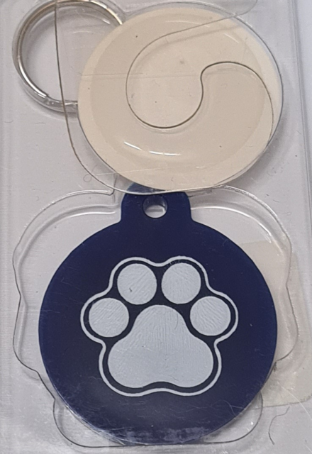Medagliette Bolla Grande Blu-Plexy