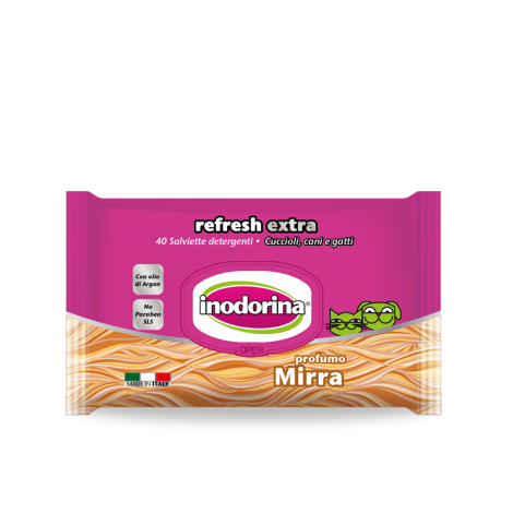 Inodorina salviette mirra 40 pz