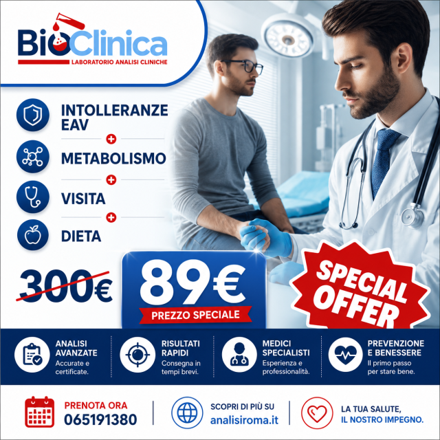 PRENOTA a soli 89€ invece di 300!Test 160 intolleranze (al...